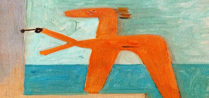 Pablo Picasso, Bagnante apertura di una cabina, 1928.